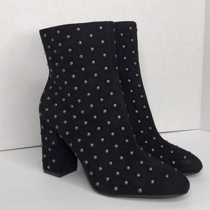 Lucky Brand Studded 3.5” Block Heel Ankle Boot